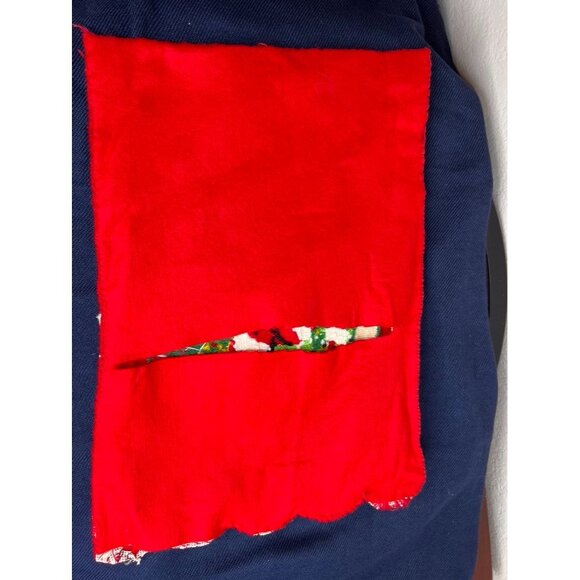 Vintage Santa Needlepoint Christmas Pillow Cover Sham Handmade READ - Picture 15 of 15